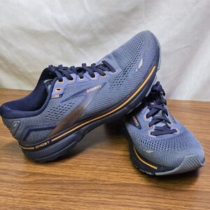 Brooks Ghost 15 Running Shoes - Blue and Orange - Womens Size 8.5